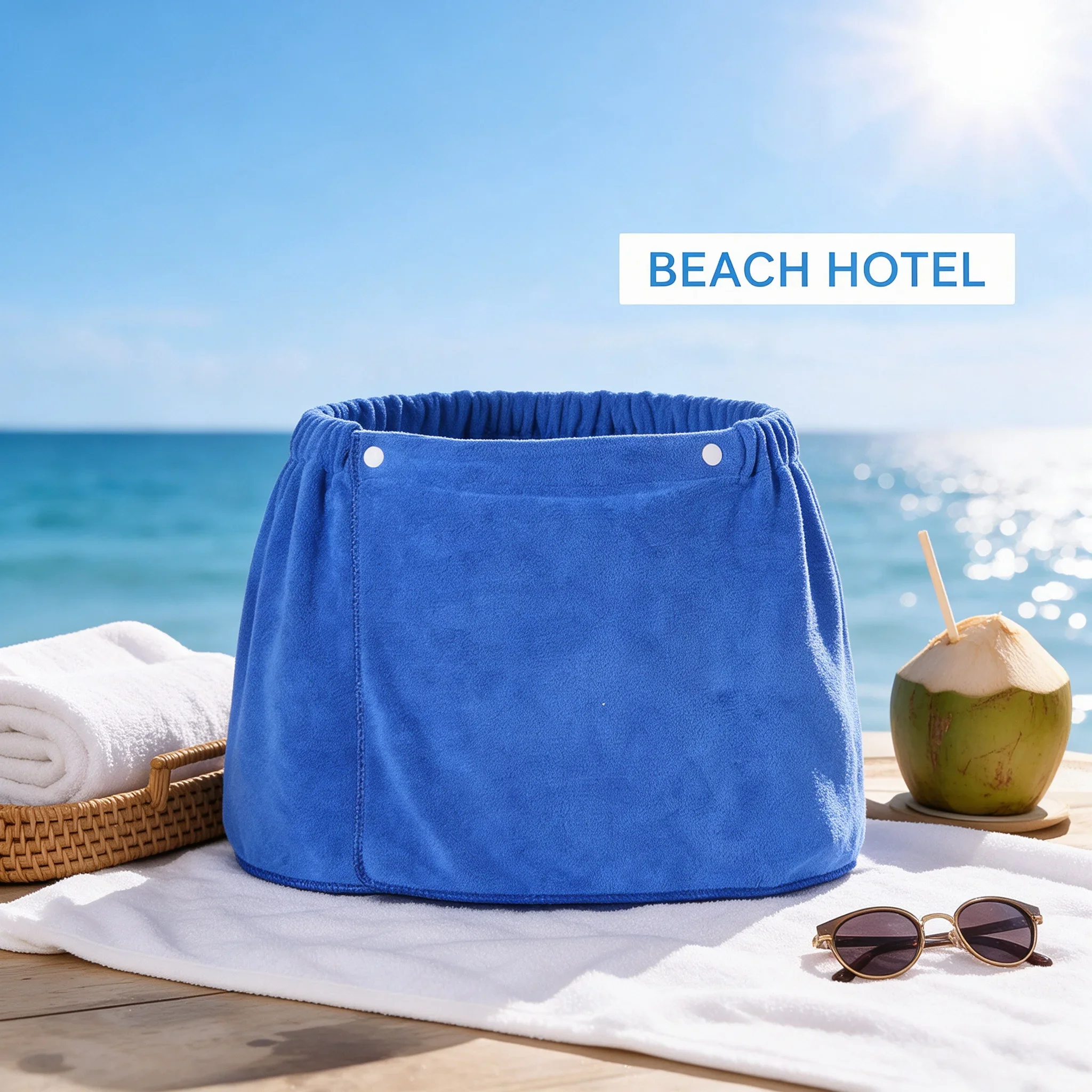 Spa Towel - شورت منشفة رجالي من قماش تيري