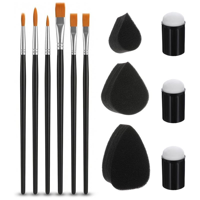 Body Brush - مجموعة فرشاة وأداة إسفنجية لطلاء الوجه،