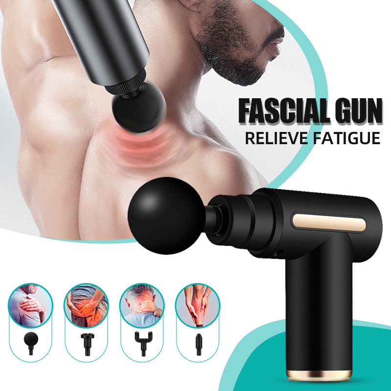 Massage Gun - مسدس تدليك كهربائي محمول متعدد الوظائف،