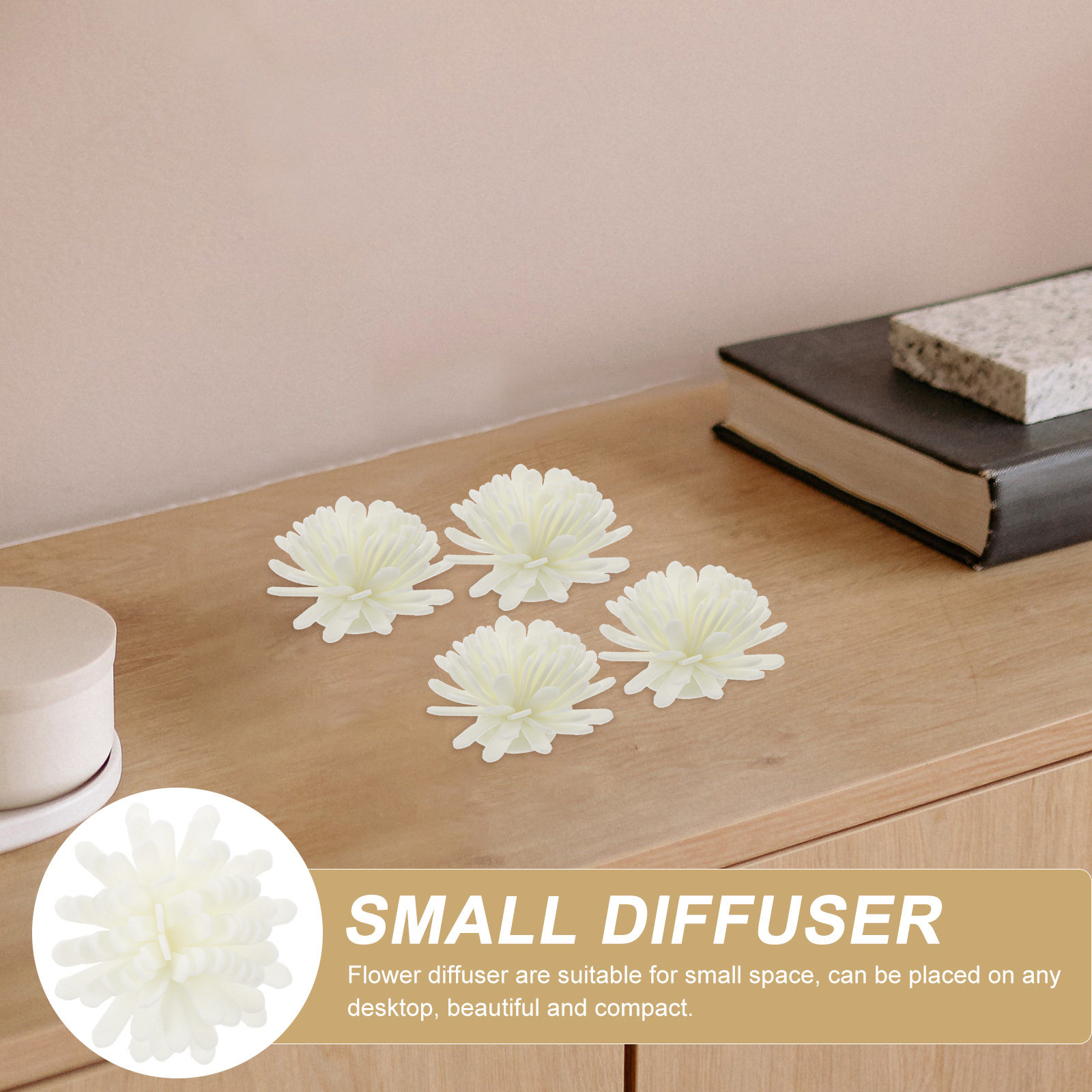 100 قطعة من رؤوس الزهور البلاس - مراجعة Aromatherapy Diffuser وسعره