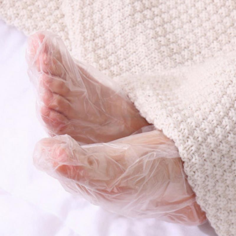 100/200 قطعة جوارب ترطيب القدم - مراجعة Foot Spa وسعره