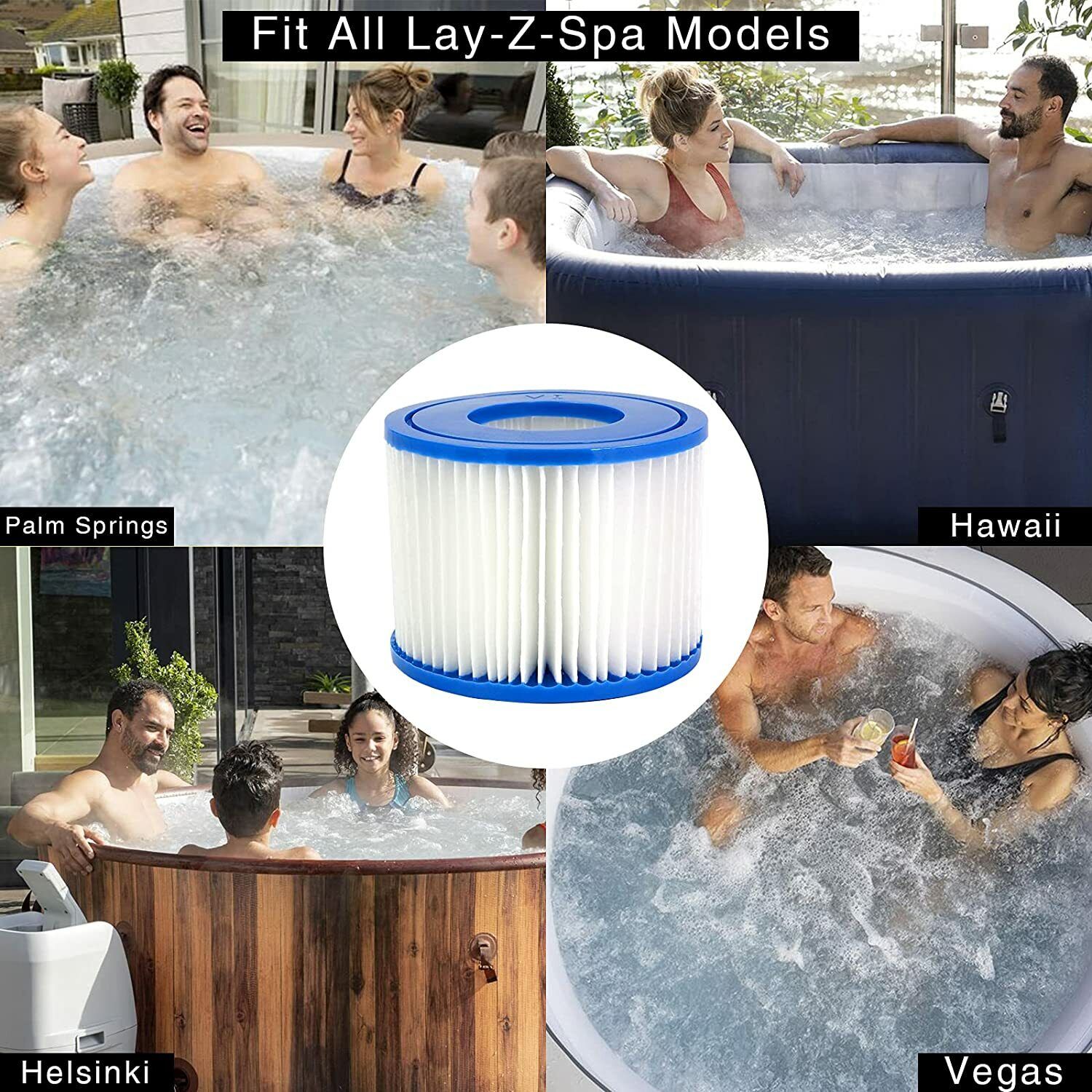 فلاتر خرطوشية لحمامات لاي-زي ل - مراجعة Hot Tub وسعره